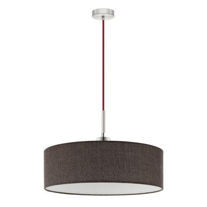 Eglo - LED Żyrandol na lince TUNJA 1xE27/60W/230V brązowy
