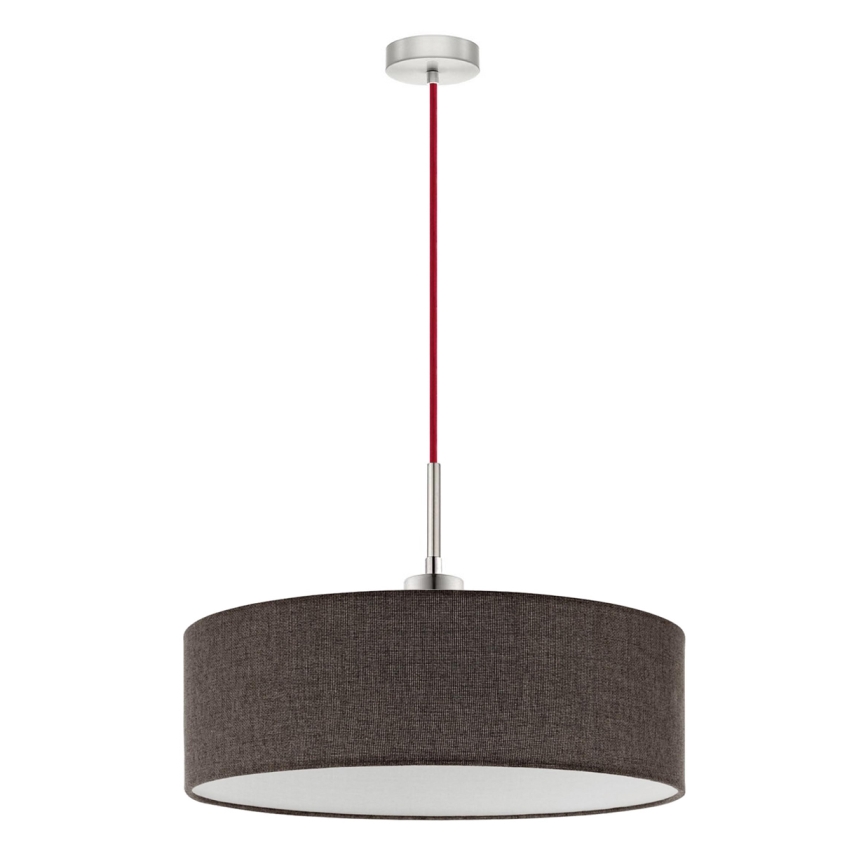 Eglo - LED Żyrandol na lince TUNJA 1xE27/60W/230V brązowy