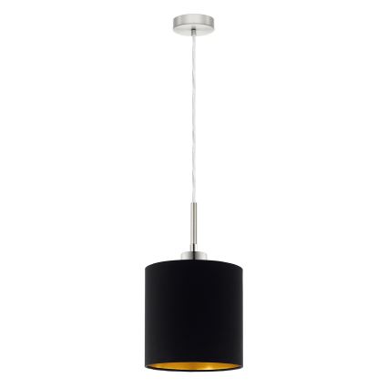 Eglo - LED Żyrandol na lince TUNJA 1xE27/60W/230V czarny