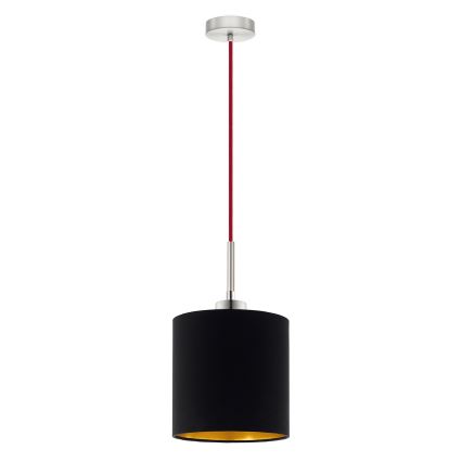 Eglo - LED Żyrandol na lince TUNJA 1xE27/60W/230V czarny