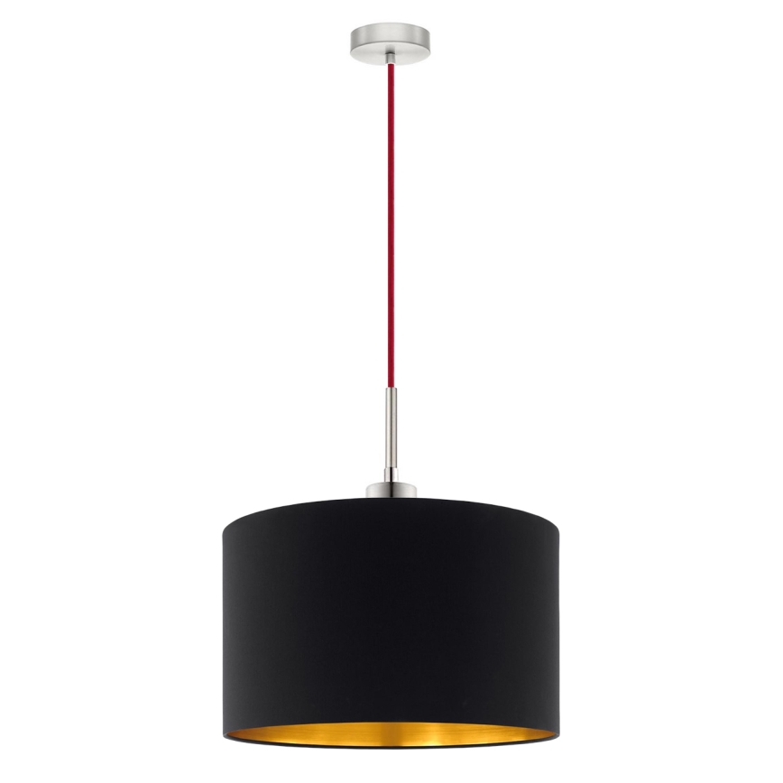 Eglo - LED Żyrandol na lince TUNJA 1xE27/60W/230V czarny
