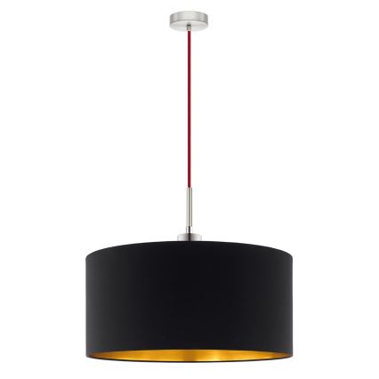 Eglo - LED Żyrandol na lince TUNJA 1xE27/60W/230V czarny