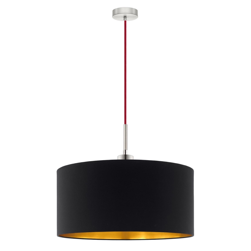 Eglo - LED Żyrandol na lince TUNJA 1xE27/60W/230V czarny