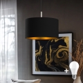 Eglo - LED Żyrandol na lince TUNJA 1xE27/60W/230V czarny