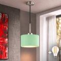 Eglo - LED žyrandol na lince TUNJA 1xE27/60W/230V śr. 20 cm zielony/czarny