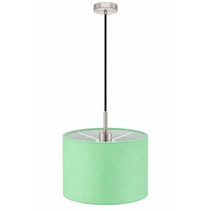 Eglo - LED žyrandol na lince TUNJA 1xE27/60W/230V śr. 20 cm zielony/czarny