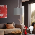 Eglo - LED Żyrandol na lince TUNJA 1xE27/60W/230V szary