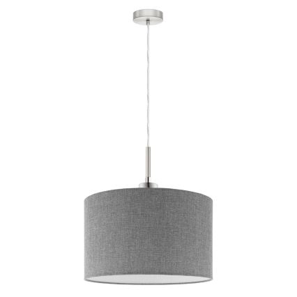 Eglo - LED Żyrandol na lince TUNJA 1xE27/60W/230V szary