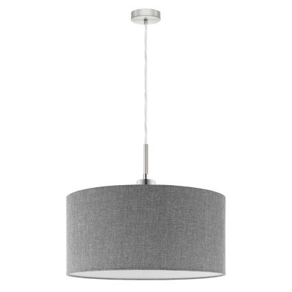 Eglo - LED Żyrandol na lince TUNJA 1xE27/60W/230V szary