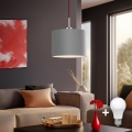 Eglo - LED Żyrandol na lince TUNJA 1xE27/60W/230V szary