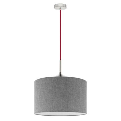 Eglo - LED Żyrandol na lince TUNJA 1xE27/60W/230V szary