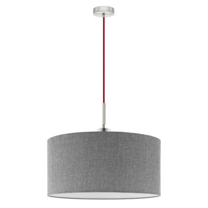 Eglo - LED Żyrandol na lince TUNJA 1xE27/60W/230V szary