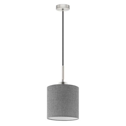 Eglo - LED Żyrandol na lince TUNJA 1xE27/60W/230V szary