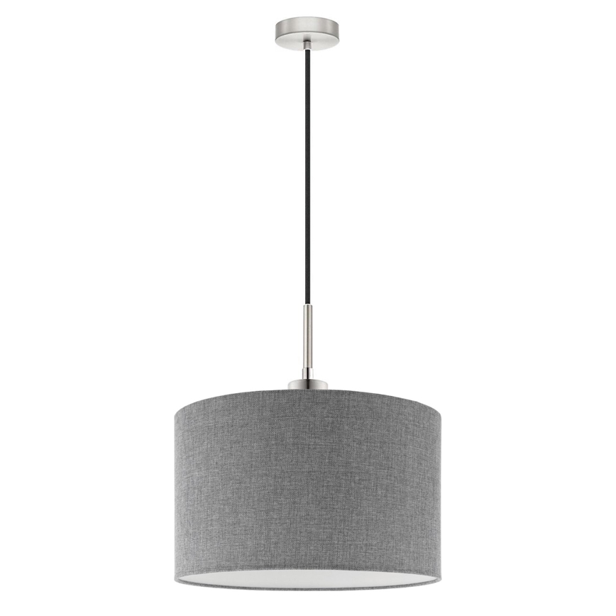 Eglo - LED Żyrandol na lince TUNJA 1xE27/60W/230V szary