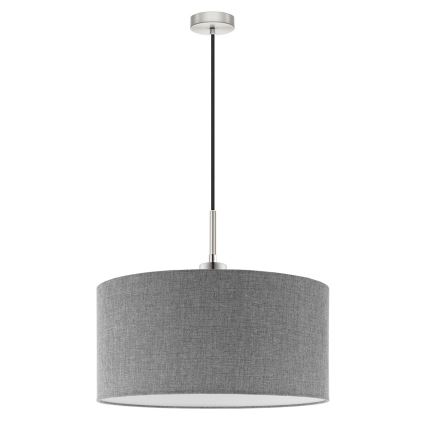 Eglo - LED Żyrandol na lince TUNJA 1xE27/60W/230V szary
