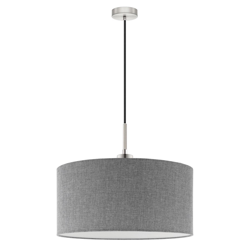Eglo - LED Żyrandol na lince TUNJA 1xE27/60W/230V szary
