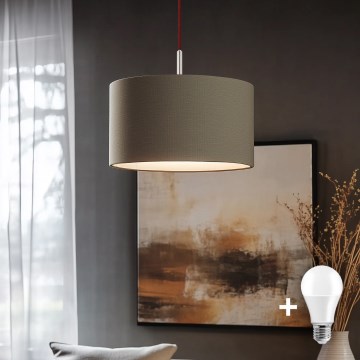 Eglo - LED Żyrandol na lince TUNJA 1xE27/60W/230V taupe