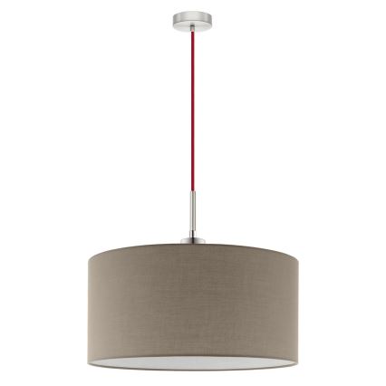 Eglo - LED Żyrandol na lince TUNJA 1xE27/60W/230V taupe