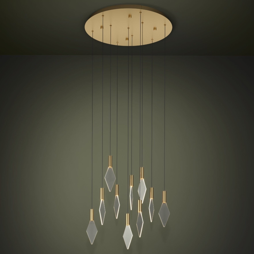 Eglo - LED Żyrandol ściemnialny na lince 10xLED/3W/230V 3000K śr. 58 cm zl.