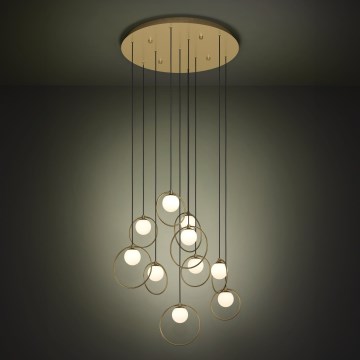 Eglo - LED Żyrandol ściemnialny na lince 10xLED/3W/230V 3000K śr. 58 cm złoty