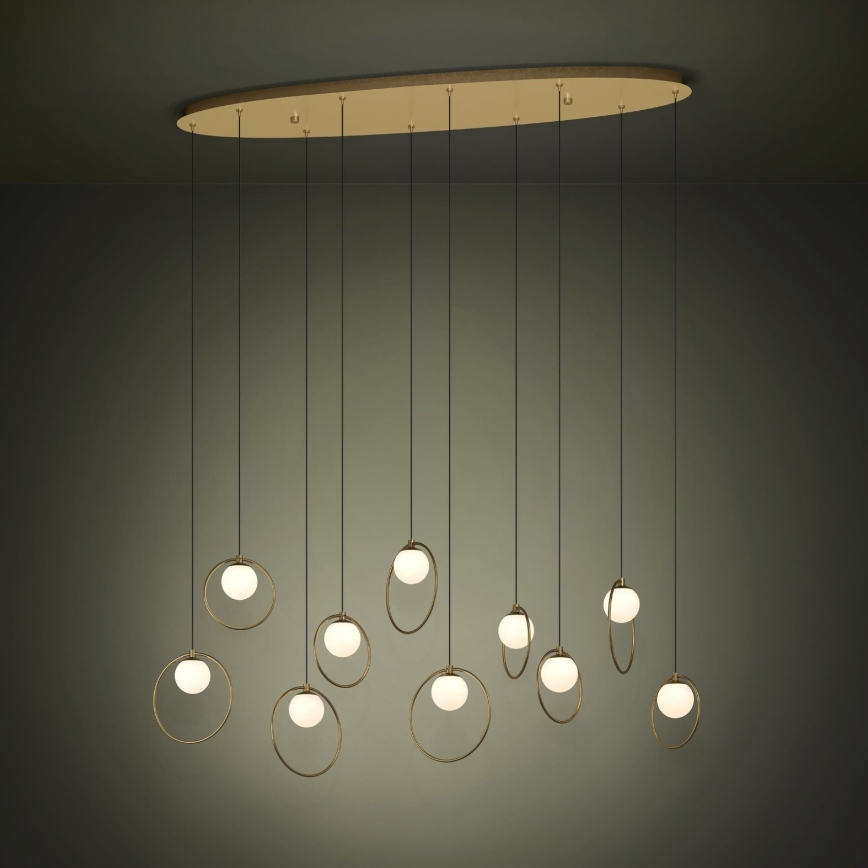 Eglo - LED Żyrandol ściemnialny na lince 10xLED/3W/230V 3000K złoty