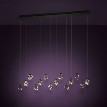 Eglo - LED Żyrandol ściemnialny na lince 14xLED/3W/230V 3000K czarny/przezroczysty