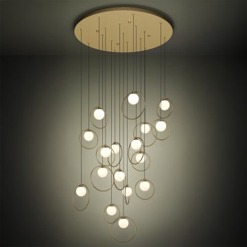 Eglo - LED Żyrandol ściemnialny na lince 17xLED/3W/230V 3000K śr. 78 cm złoty