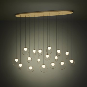 Eglo - LED Żyrandol ściemnialny na lince 17xLED/3W/230V 3000K złoty