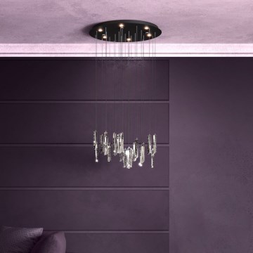 Eglo - LED Żyrandol ściemnialny na lince 6xLED/4,2W/230V 3000K przezroczysty