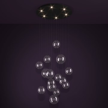 Eglo - LED Żyrandol ściemnialny na lince 6xLED/4,2W/230V 3000K przezroczysty
