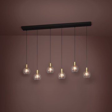 Eglo - LED Żyrandol ściemnialny na lince 6xLED/5,4W/230V 3000K złoty