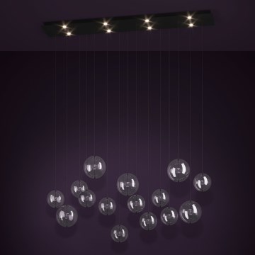 Eglo - LED Żyrandol ściemnialny na lince 8xLED/4,2W/230V 3000K przezroczysty