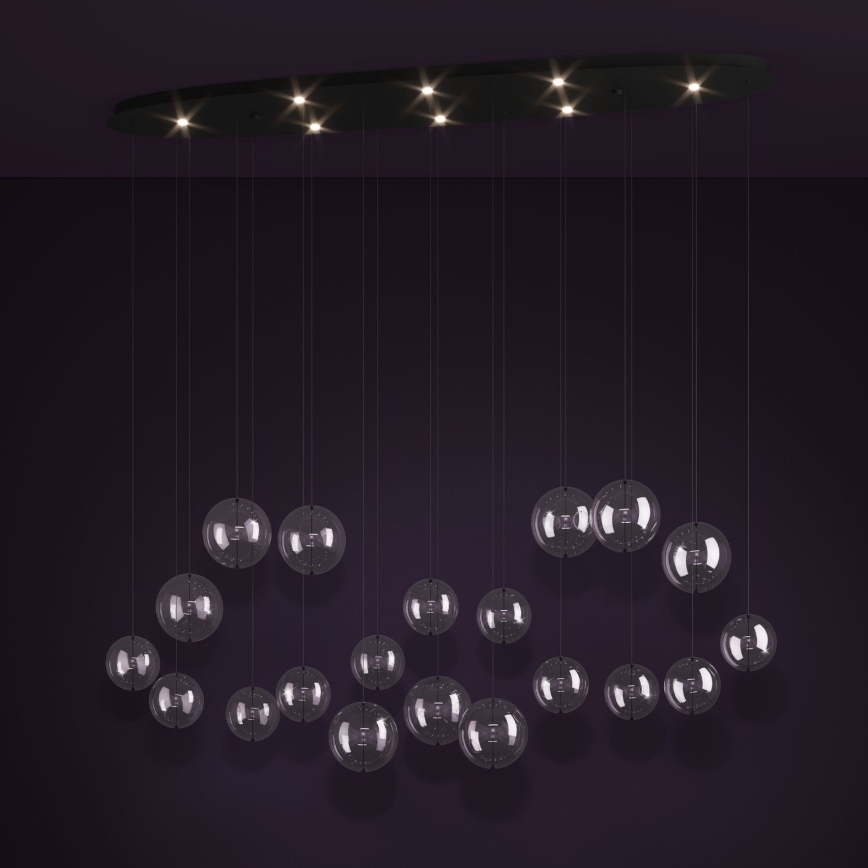 Eglo - LED Żyrandol ściemnialny na lince 8xLED/4,2W/230V 3000K przezroczysty