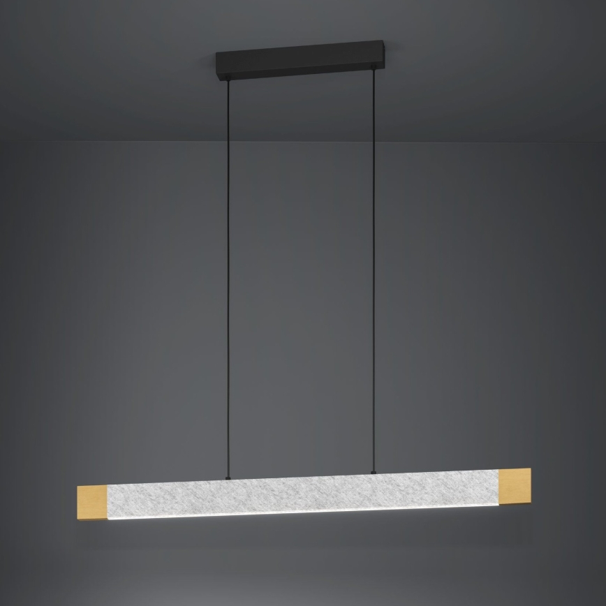 Eglo - LED Żyrandol ściemnialny na lince LED/22,2W/230V 3000K brązowy/szary