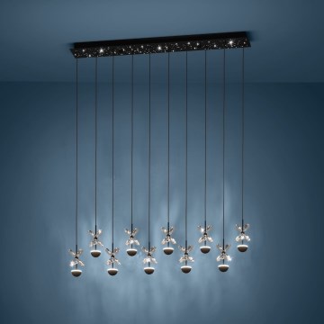Eglo - LED Żyrandol ściemnialny na lince LED/23W/230V 3000K czarny