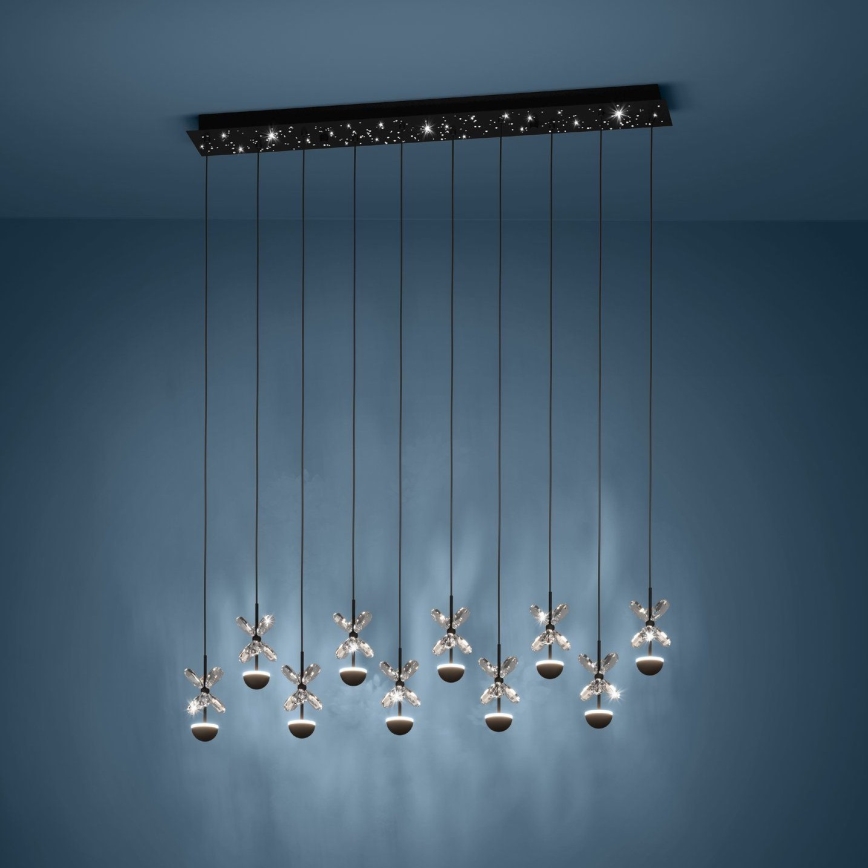 Eglo - LED Żyrandol ściemnialny na lince LED/23W/230V 3000K czarny