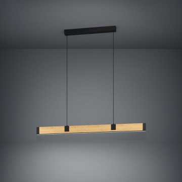 Eglo - LED Żyrandol ściemnialny na lince LED/28,8W/230V 3000K czarny/brązowy