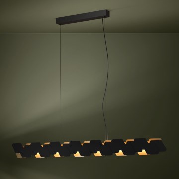Eglo - LED Żyrandol ściemnialny na lince LED/44W/230V 3000K czarny/złoty