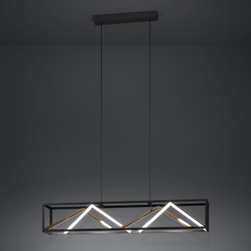 Eglo - LED Żyrandol ściemnialny na lince LED/46W/230V 2700-6500K czarny/złoty + zdalne sterowanie