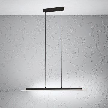 Eglo - LED Żyrandol ściemnialny na lince LED/57,5W/230V 3000K czarny + zdalne sterowanie