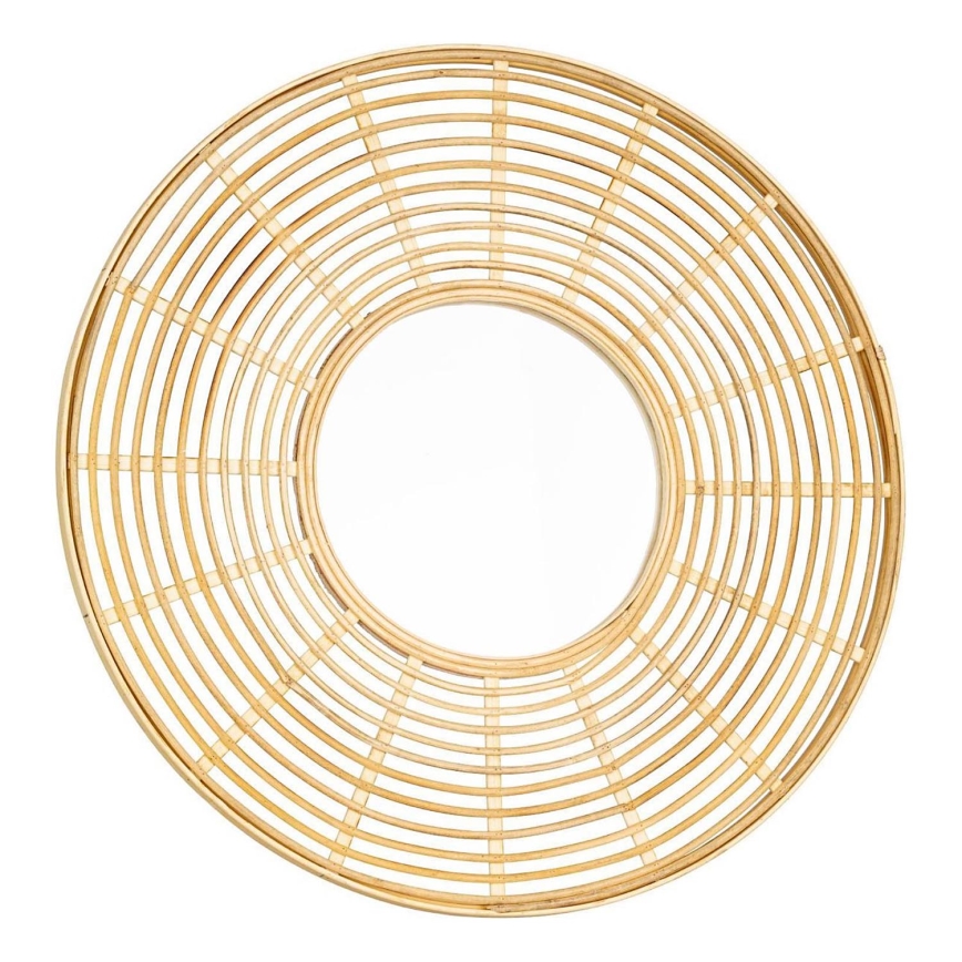 Eglo - Lusterko ścienne o średnicy 55 cm z bambusa
