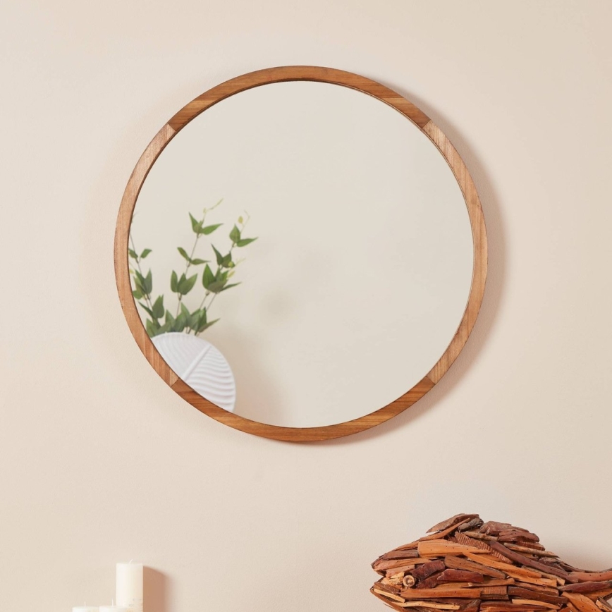 Eglo - Lustro ścienne śr. 70 cm brązowy