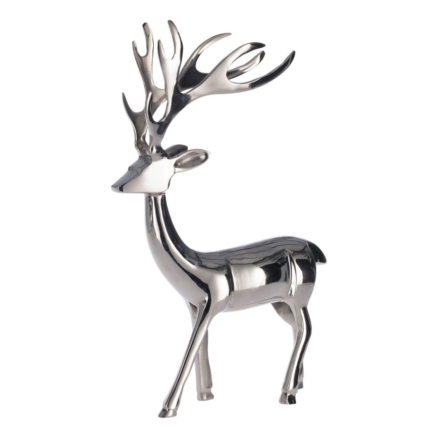 Eglo - Metalowa dekoracja 40x24,5 cm renifer/chrom błyszczący