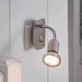 Eglo - Oprawa LED do gniazdka 1x GU10/2,8W/230V matowy chrom