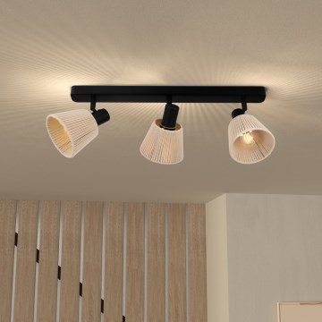 Eglo - Oprawa punktowa 3xE14/40W/230V beżowa/czarna