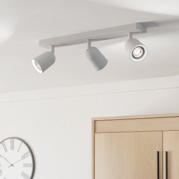 Eglo - Oprawa punktowa 3xGU10/10W/230V biała