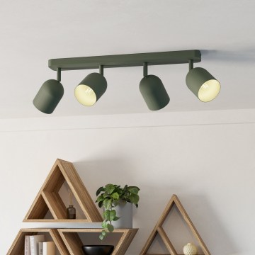 Eglo - Oprawa punktowa 4xE14/40W/230V zielona