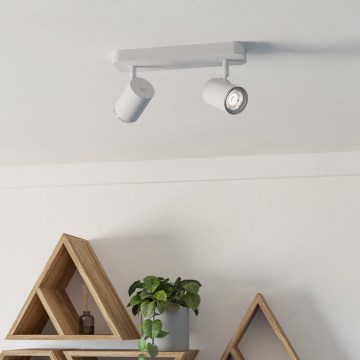 Eglo - Oprawa punktowa do łazienki 2xGU10/5W/230V IP44 biała