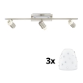 Eglo - Oprawa punktowa LED MY CHOICE 3xE14/40W/230V matowy chrom/biały