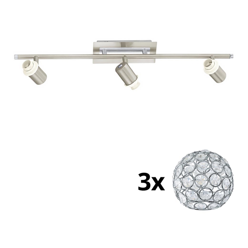 Eglo - Oprawa punktowa LED MY CHOICE 3xE14/40W/230V matowy chrom